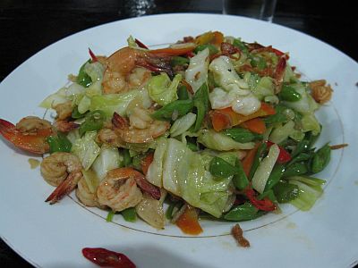 tumis sayuran-udang