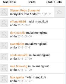 Sama Seperti Jejaring Sosial ada Follower