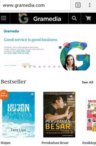 Logo Baru yang Ceria dan Segar Juga Terpampang di Gramedia Online