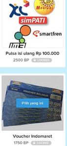 Contoh Hadiah yang Bisa Ditukar dari Tabungan BP