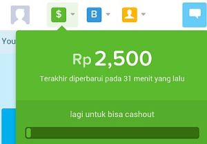 Tabungan Saya Baru Rp 2500 dimana saya baru berhasil menarik empat kunjungan