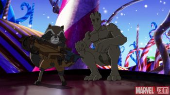 Rocket Raccoon dan Groot
