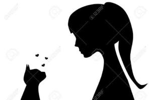 Girl and cat