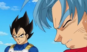 Bejita menghibur anaknya