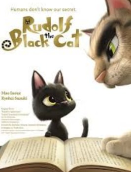 Poster rudolf black cat