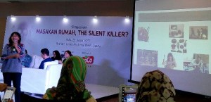 Theresia dari Kemenkes menjelaskan pola hidup sehat