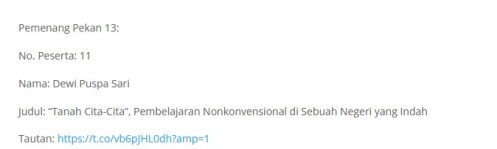 Dapat hadiah dari Kemdikbud