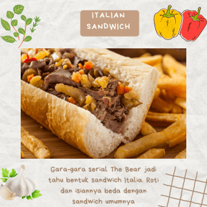 Italian beef sandwich