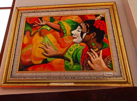 Lukisan Penari Topeng