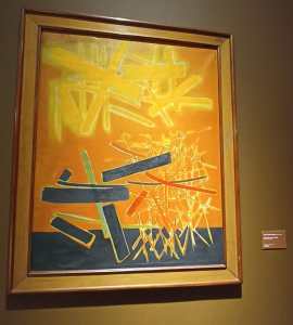 Lukisan dan bentuk abstrak