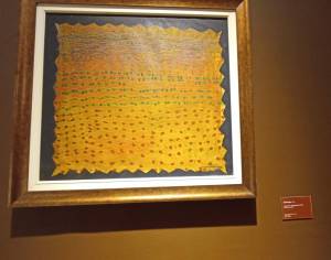 Lukisan dan bentuk abstrak