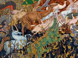 Karya seni tentang kebakaran hutan